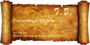 Turcsányi Diána névjegykártya
