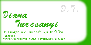 diana turcsanyi business card